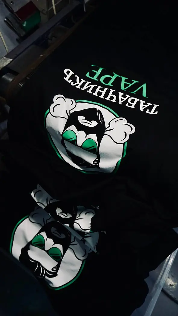 «Табачникъ VAPE» — печать на одежде TOKETA